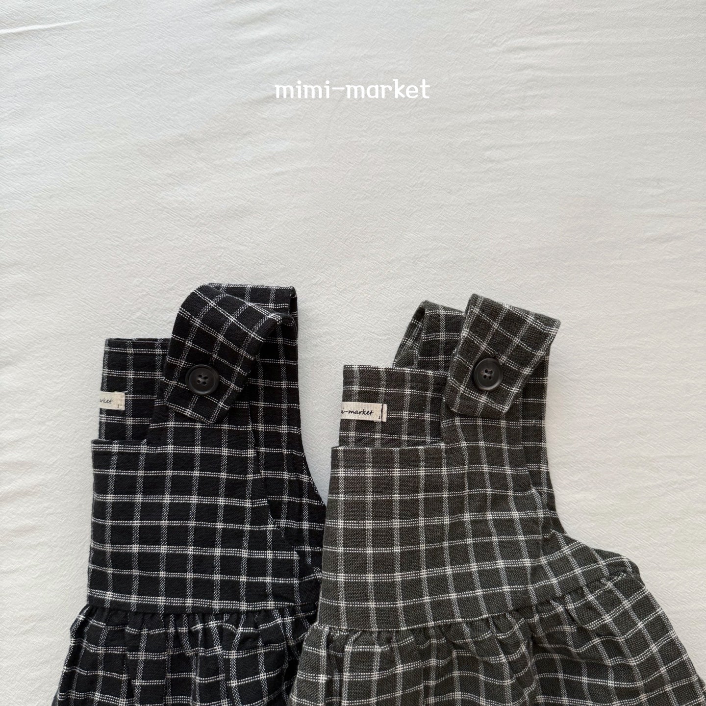 ［mimi market］Check frill one-piece