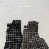 ［mimi market］Check frill one-piece
