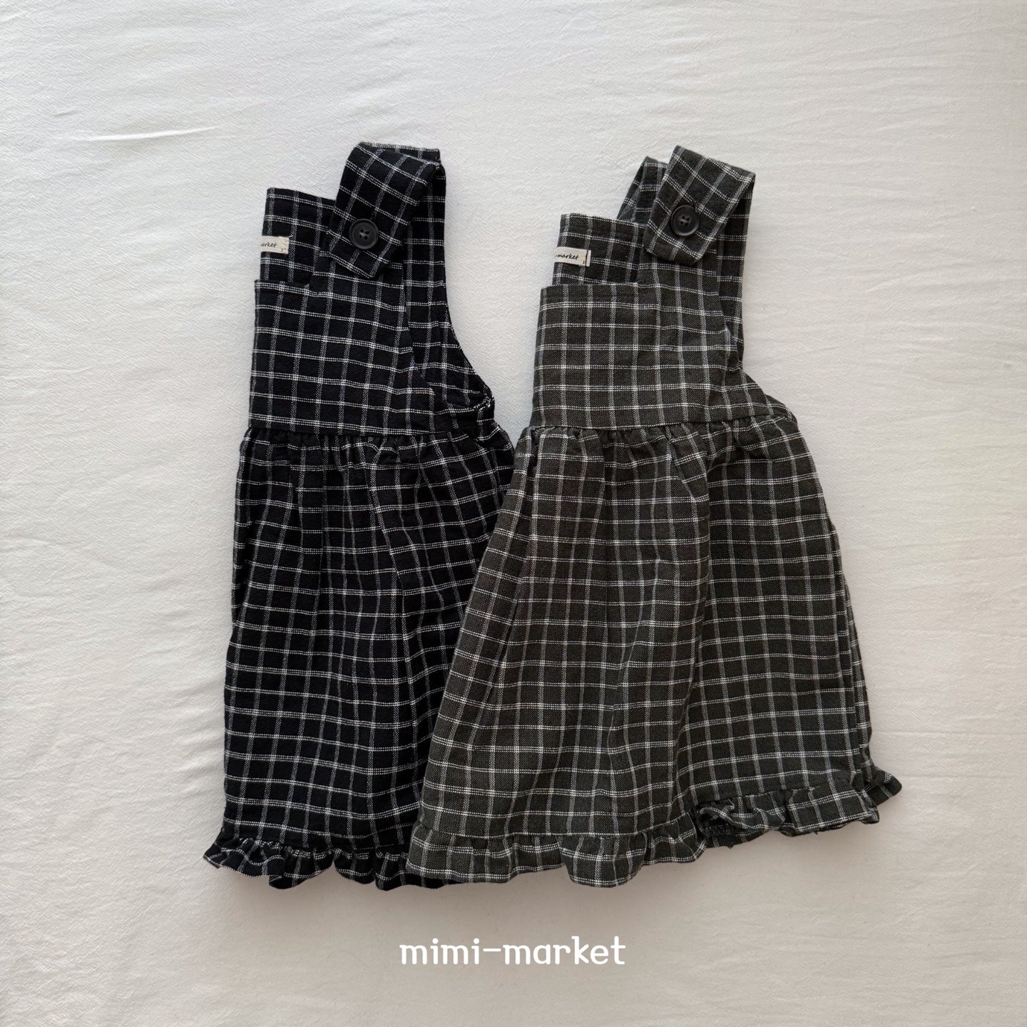 ［mimi market］Check frill one-piece