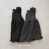 ［mimi market］Check frill one-piece