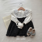 ［mimi market］Check frill one-piece