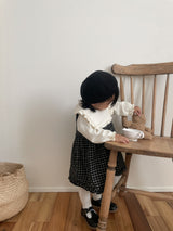 ［mimi market］Check frill one-piece
