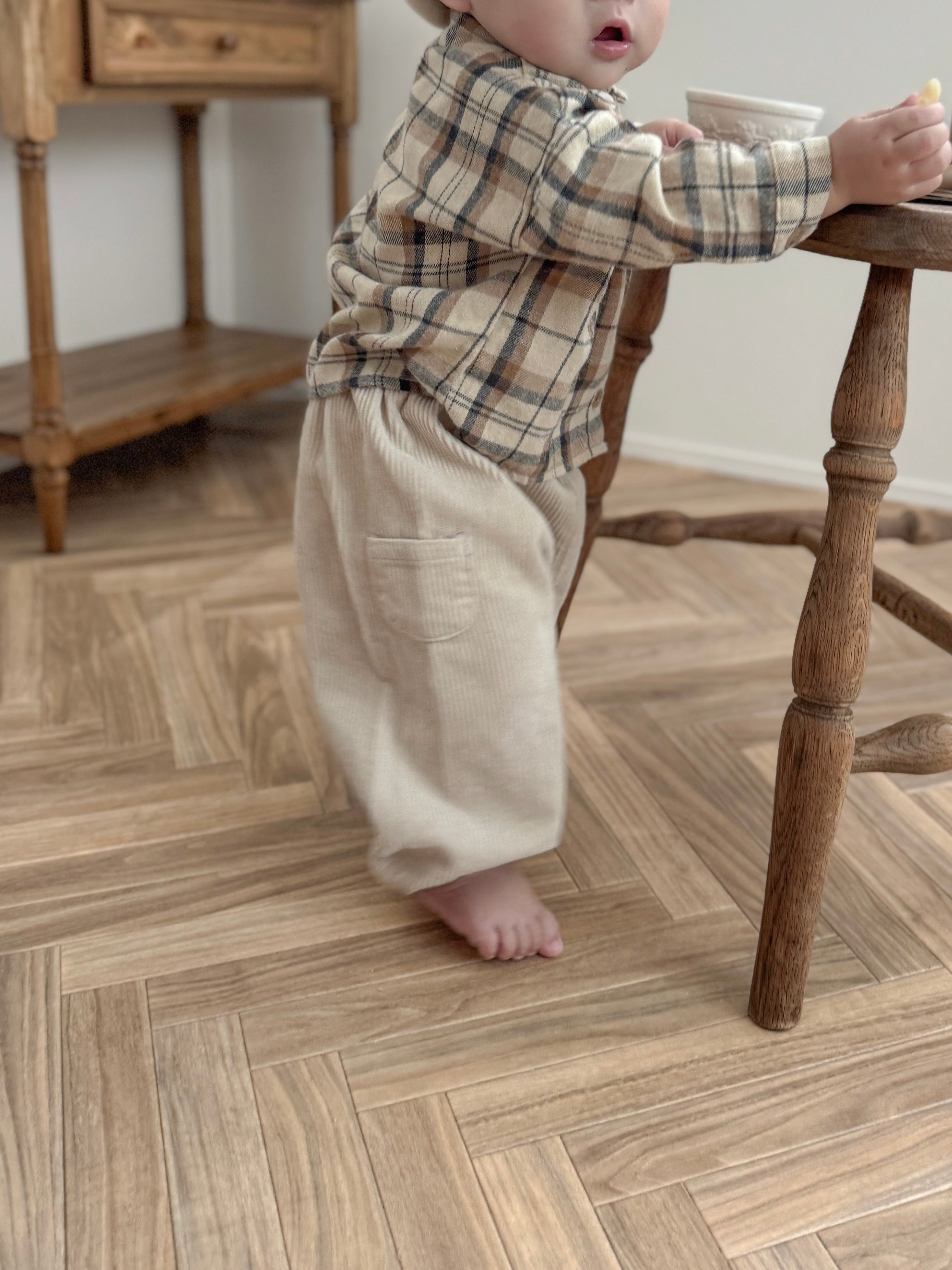［mimi market］Corduroy pocket pants