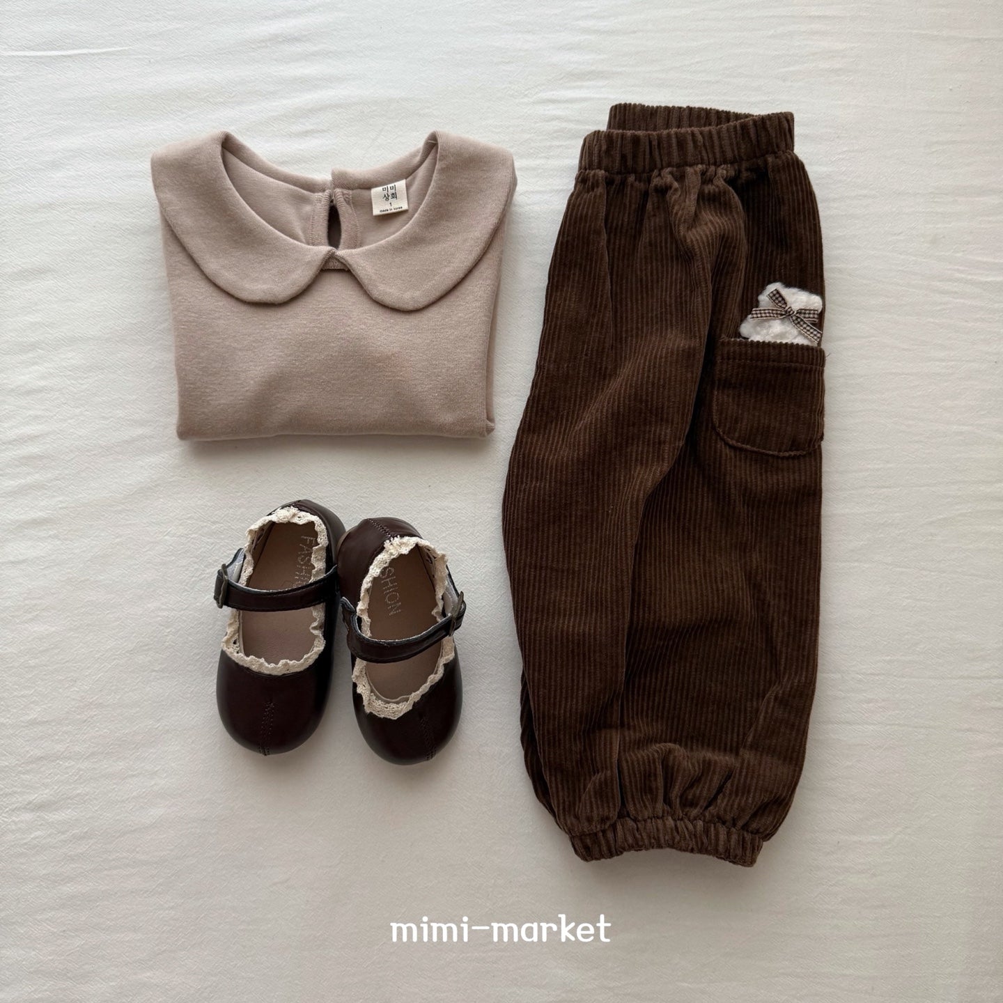 ［mimi market］Corduroy pocket pants