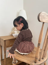 ［mimi market］Frill jacquard tops