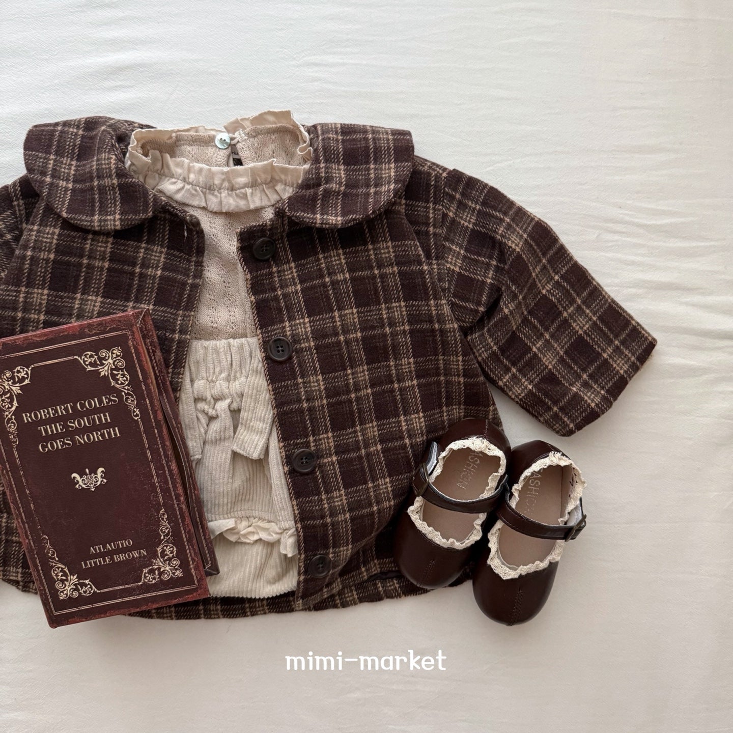 ［mimi market］Frill jacquard tops
