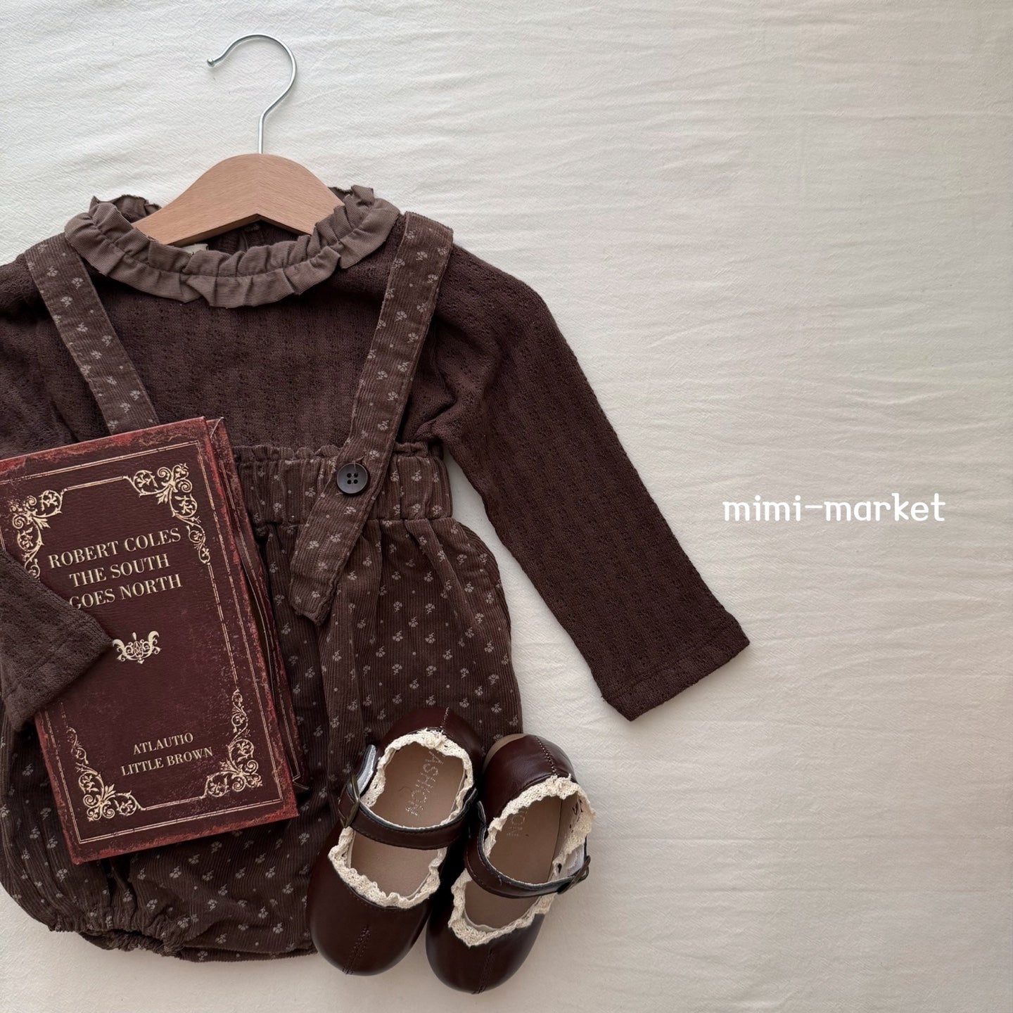 ［mimi market］Frill jacquard tops