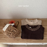 ［mimi market］Frill jacquard tops