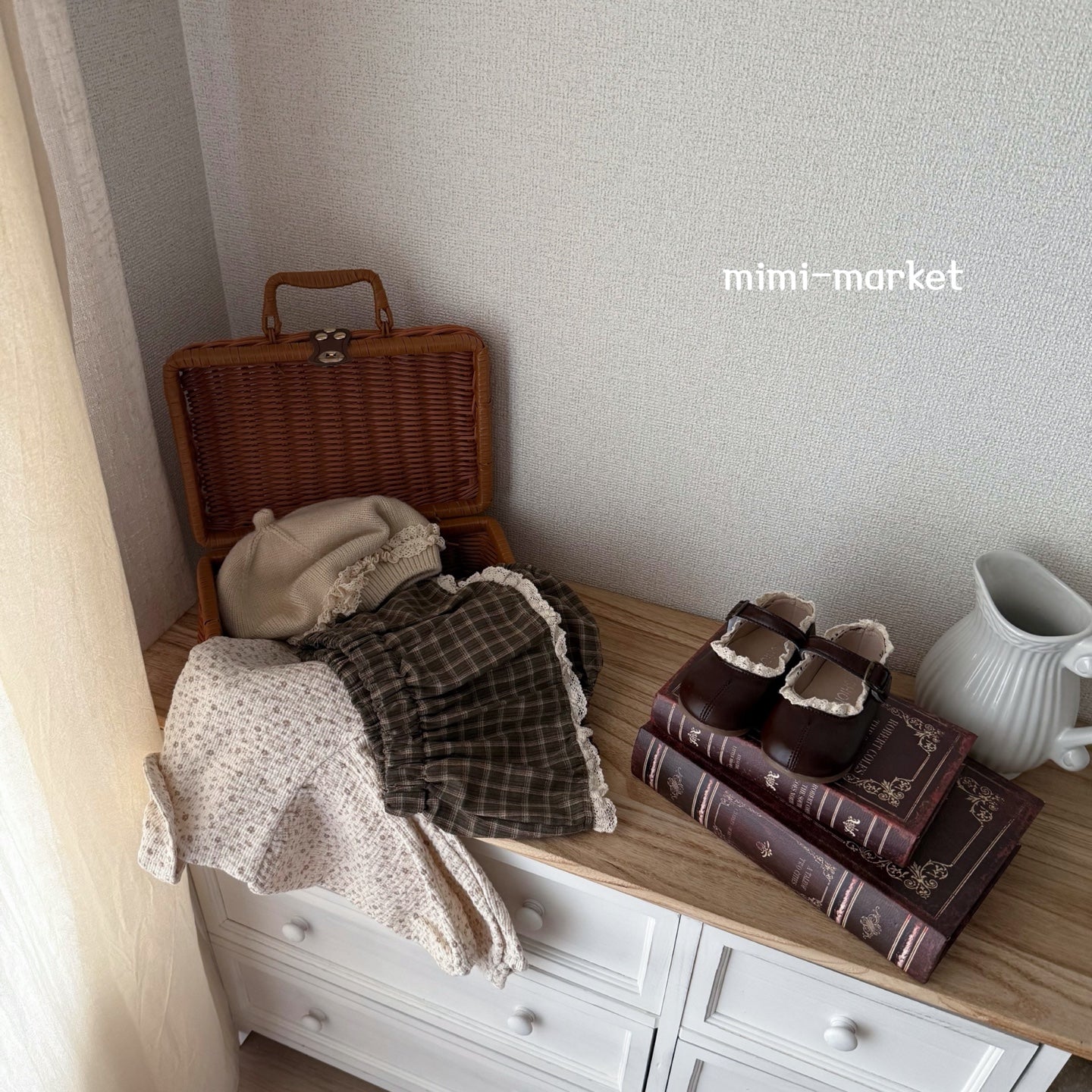 ［mimi market］Fllen collar blouse