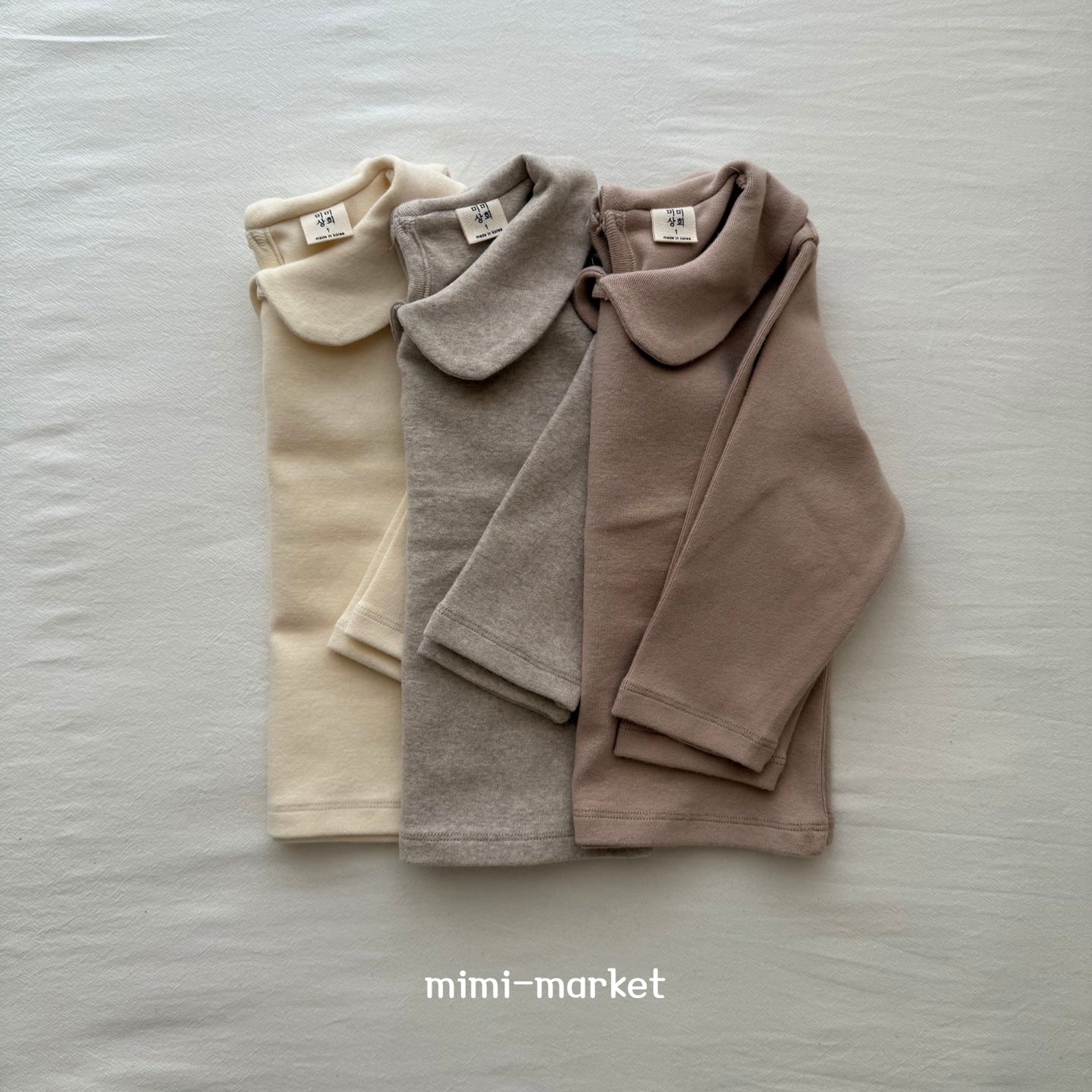 ［mimi market］Round collar tops