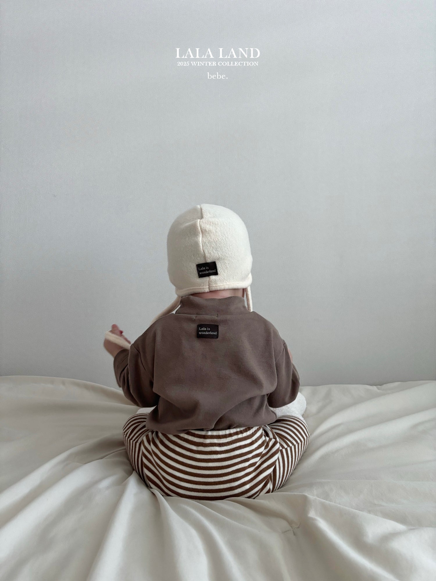 ［Lala land］Curly knit bonnet (baby)