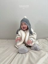 ［Lala land］Pocket boa vest (baby)