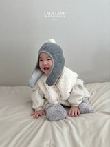 ［Lala land］Pocket boa vest (baby)