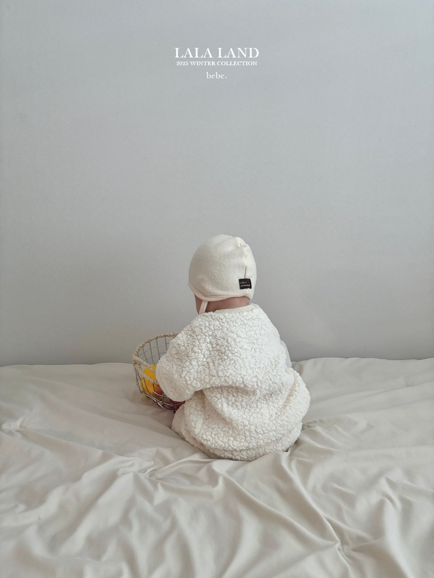 ［Lala land］Curly knit bonnet (baby)