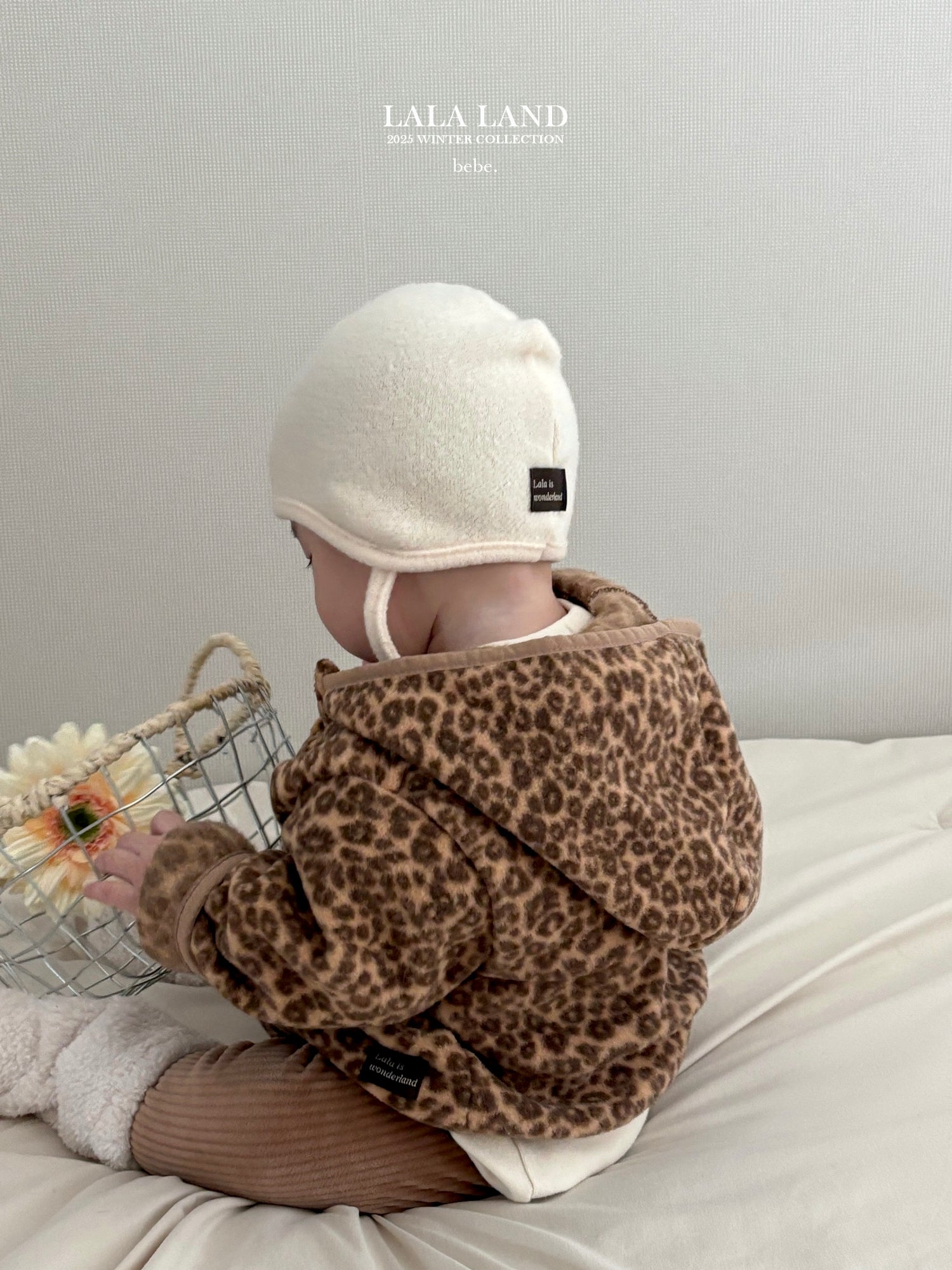 ［Lala land］Curly knit bonnet (baby)