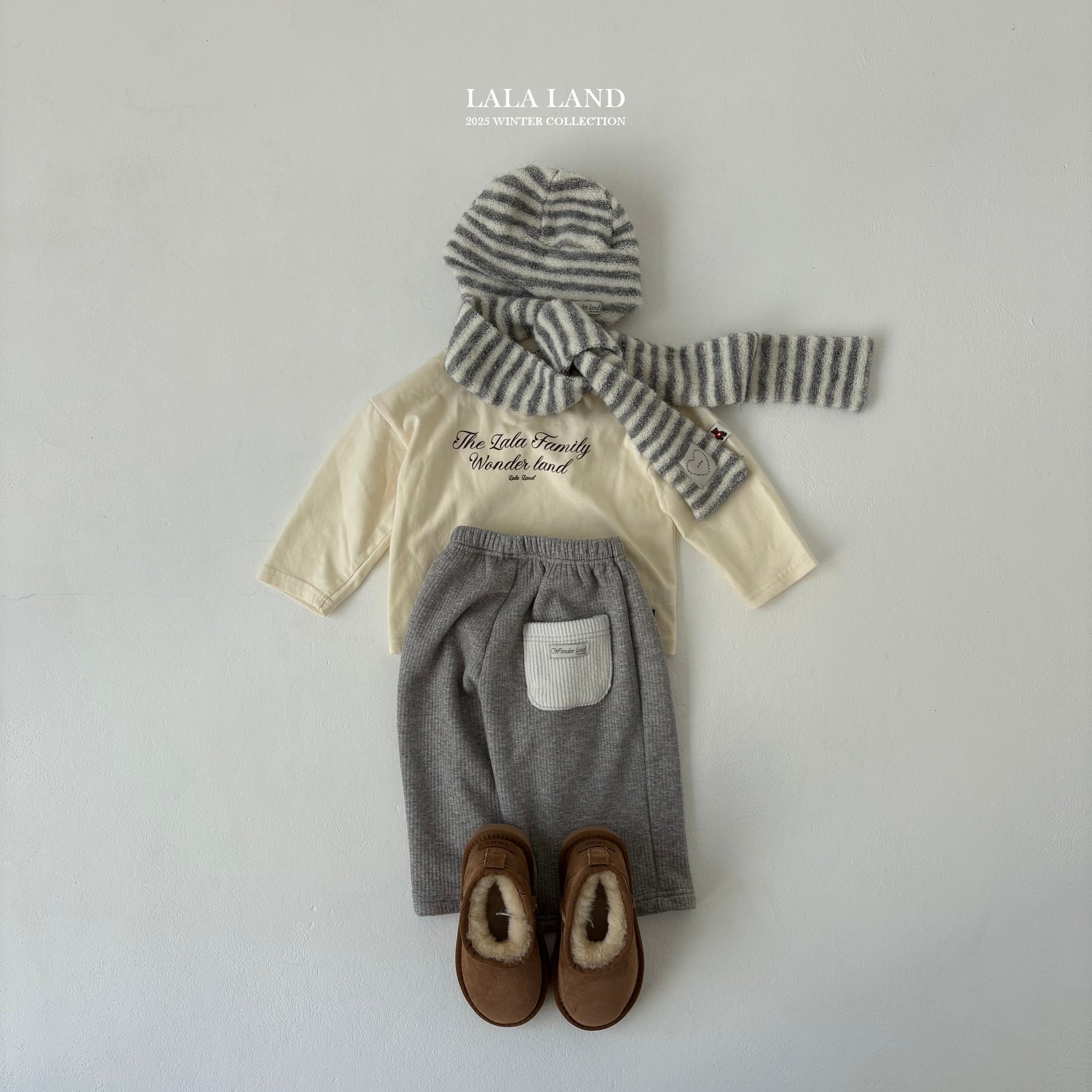 ［Lala land］Stripe muffler (kids)
