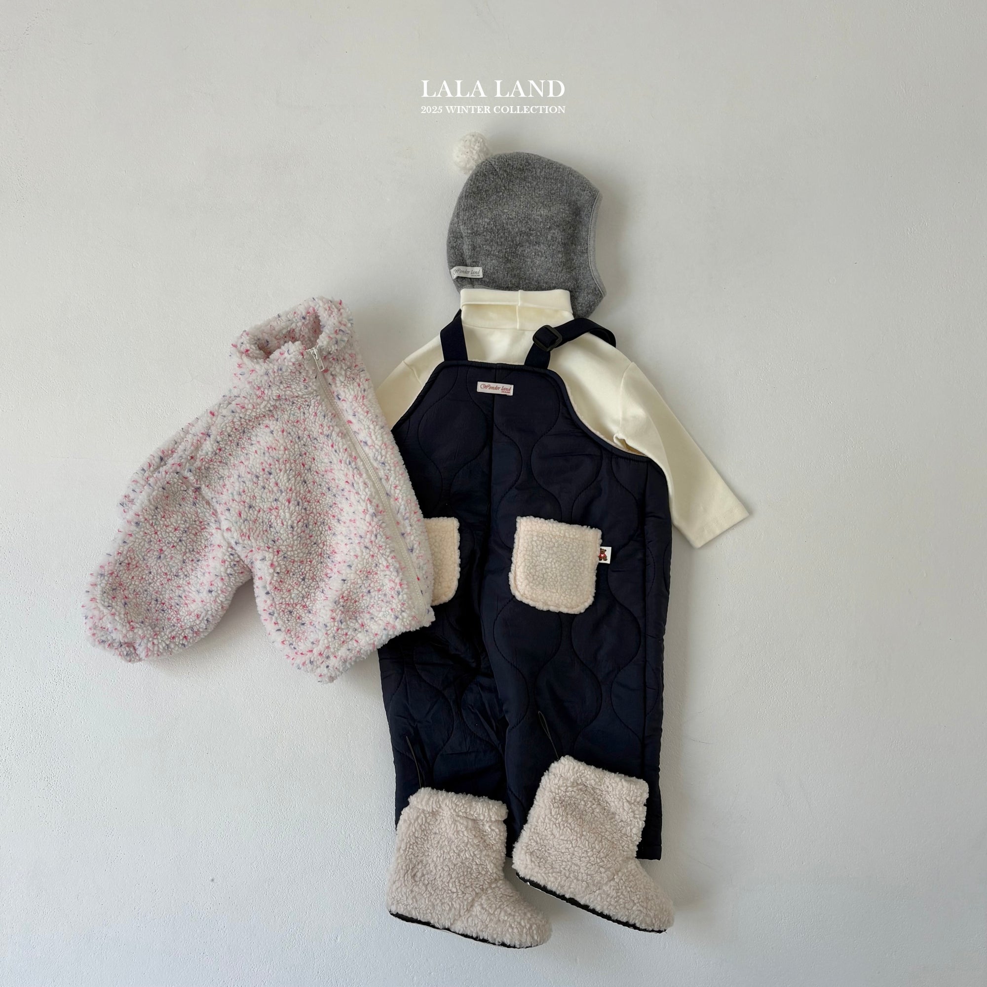 ［Lala land］Loose fit span turtleneck tee (kids)