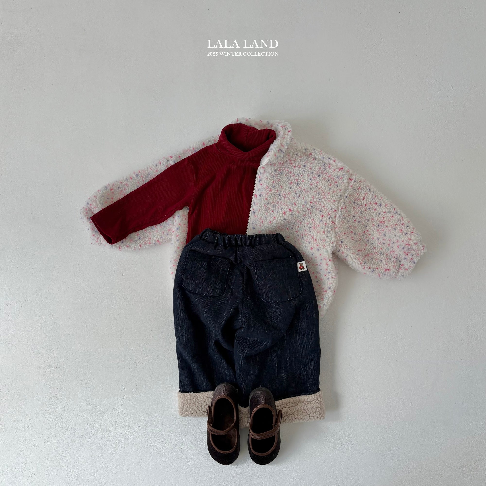 ［Lala land］Maicchu boa zip-up (kids)