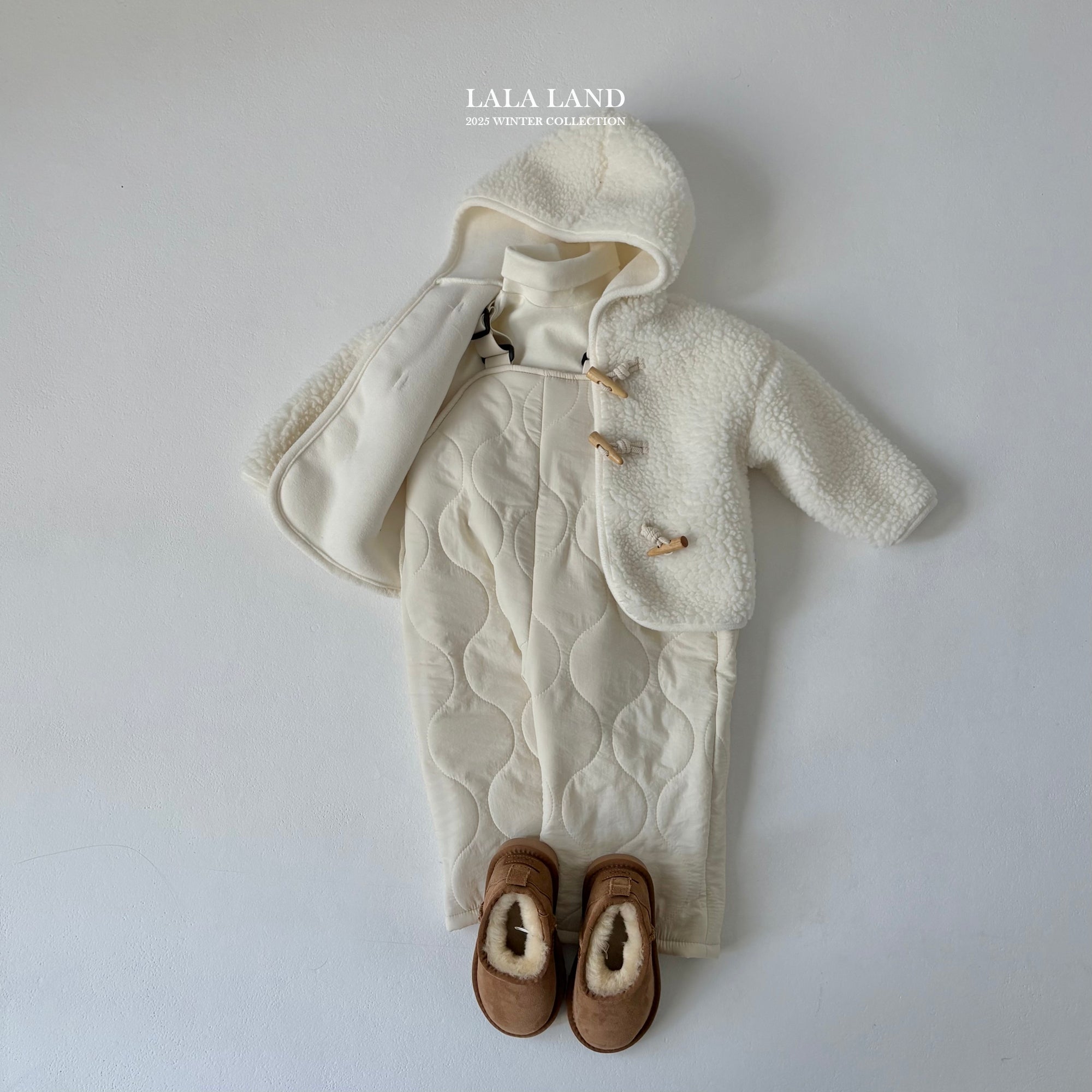 ［Lala land］Ski boa overalls