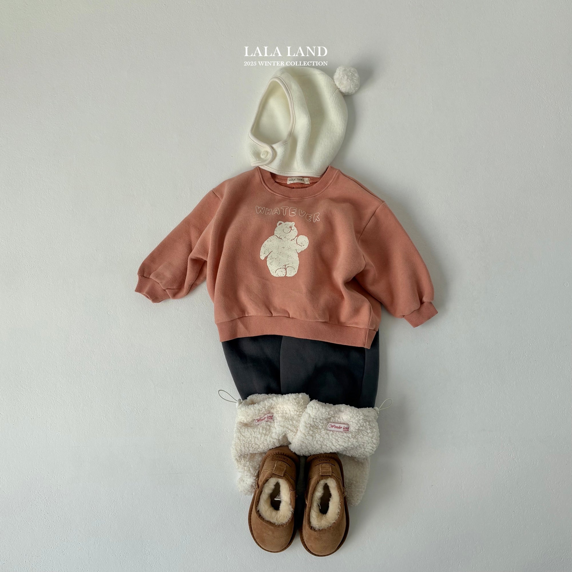 ［Lala land］Bear leg warmer (kids)