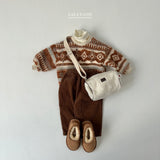［Lala land］Corduroy warm pants (kids)