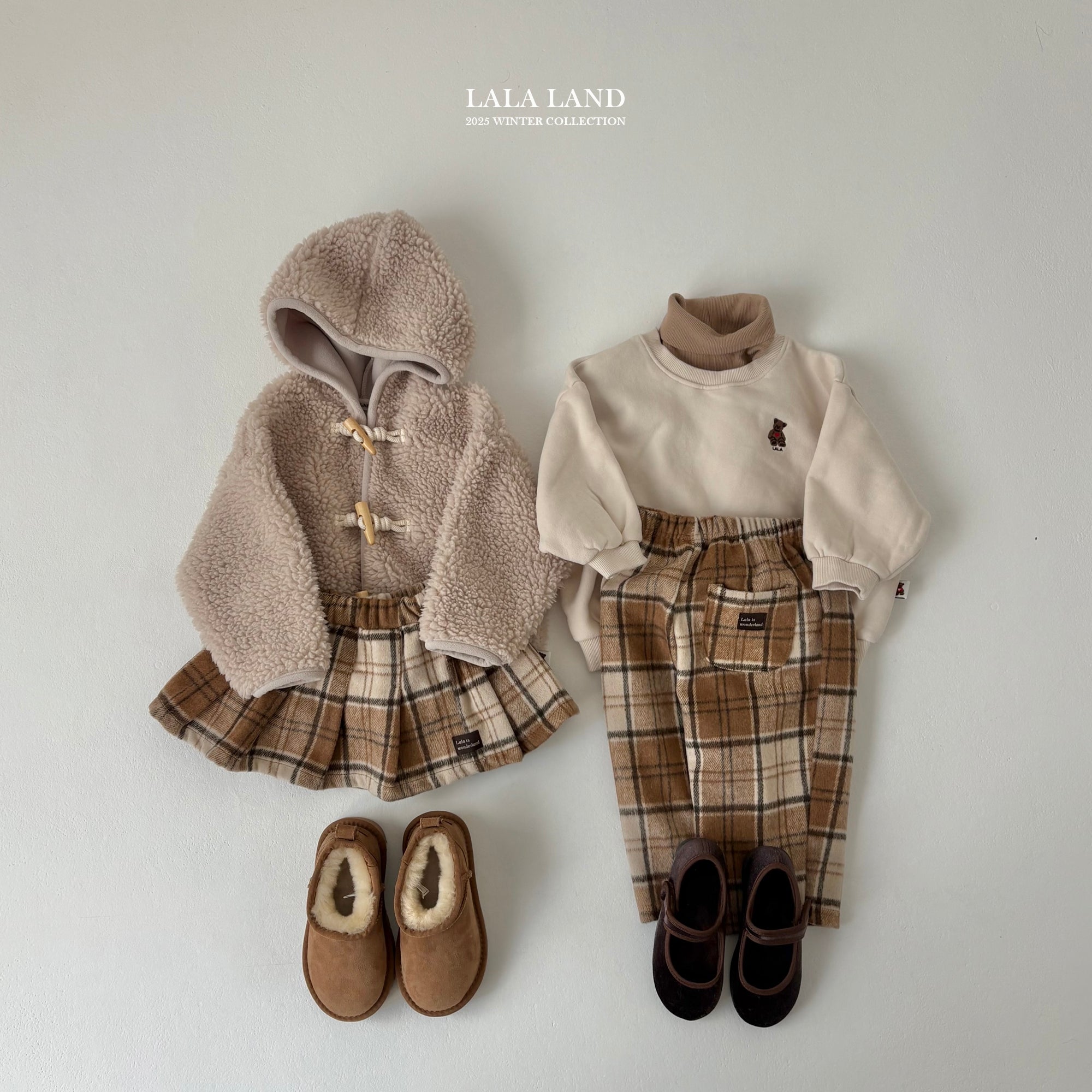 ［Lala land］Bear hood duffel coat
