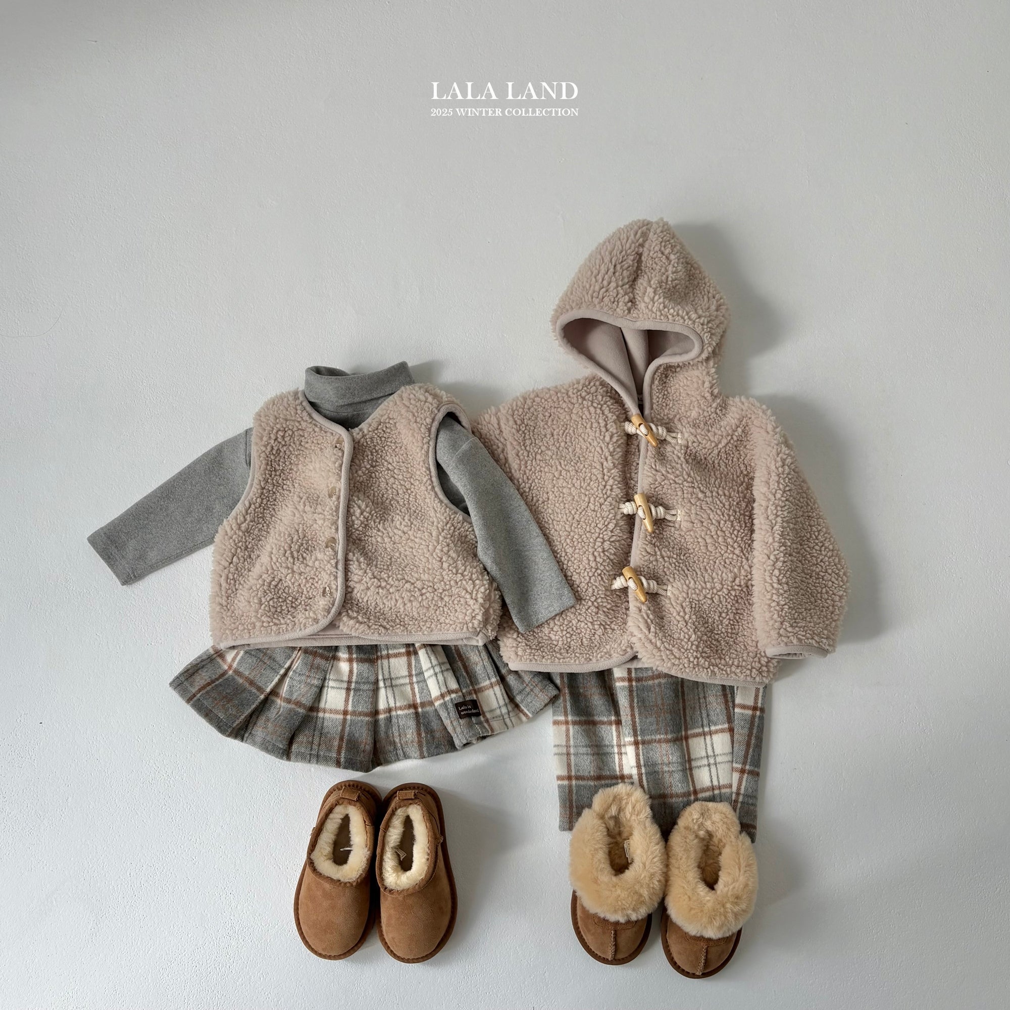 ［Lala land］Baguette check skirt (kids)
