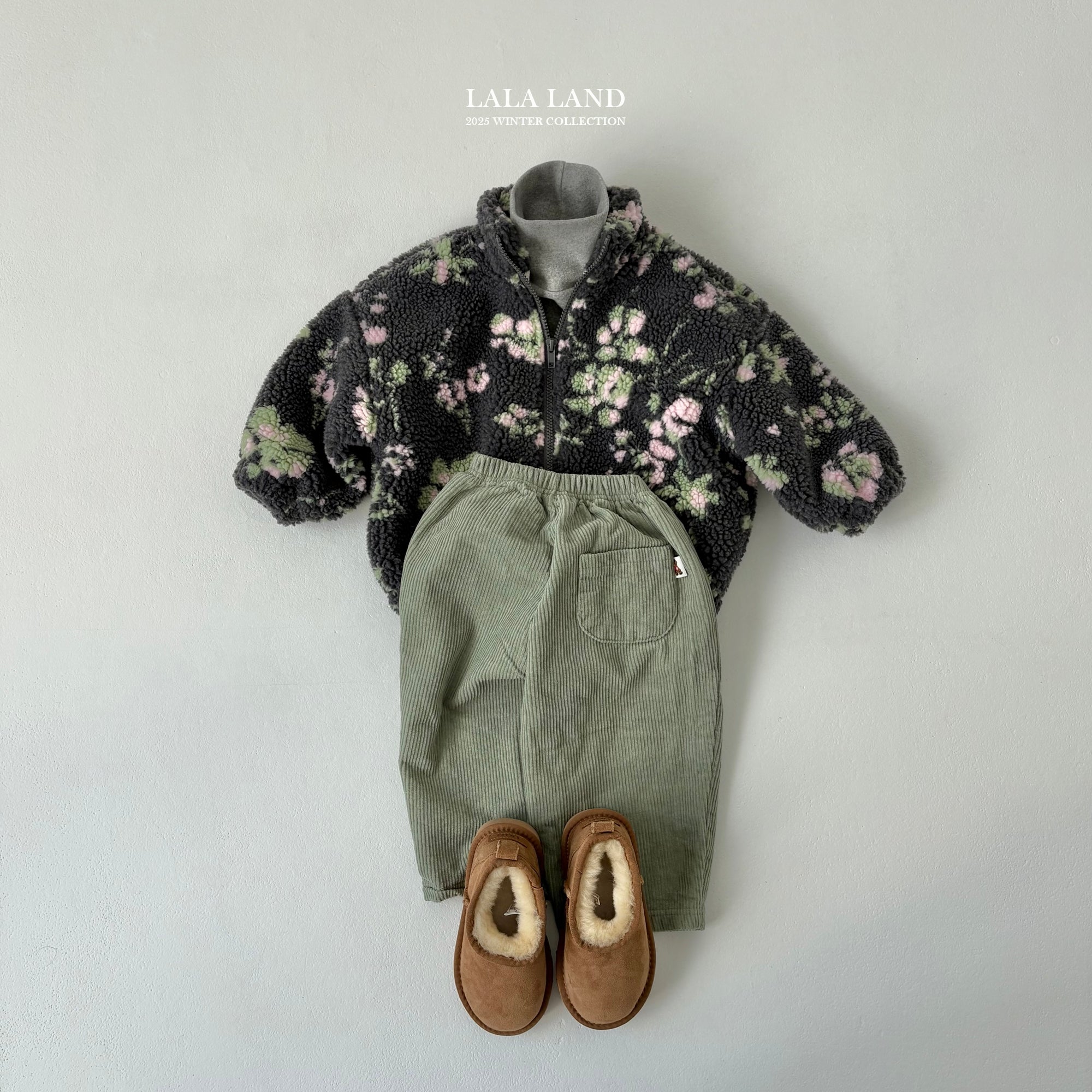 ［Lala land］Corduroy warm pants (kids)