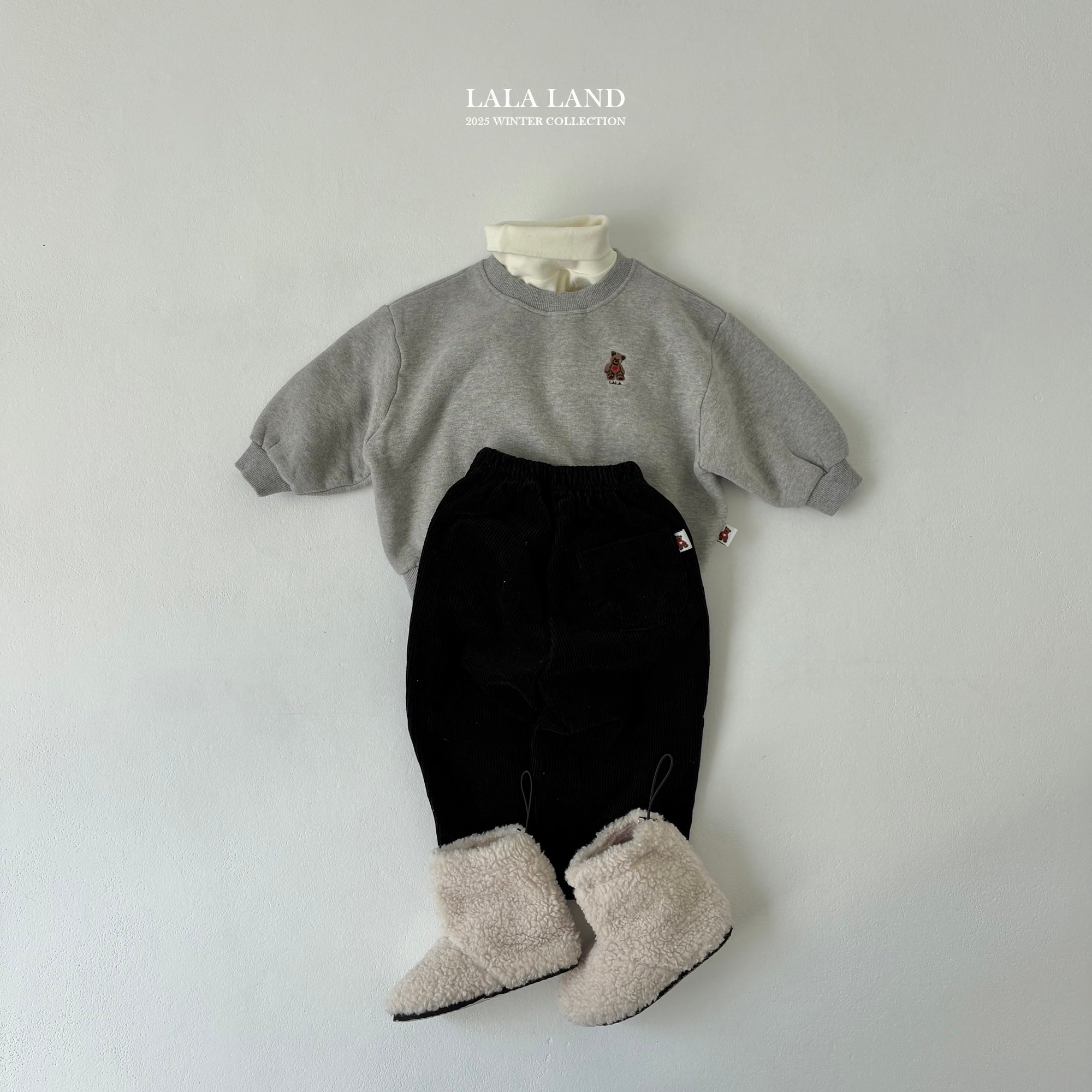［Lala land］Corduroy warm pants (kids)