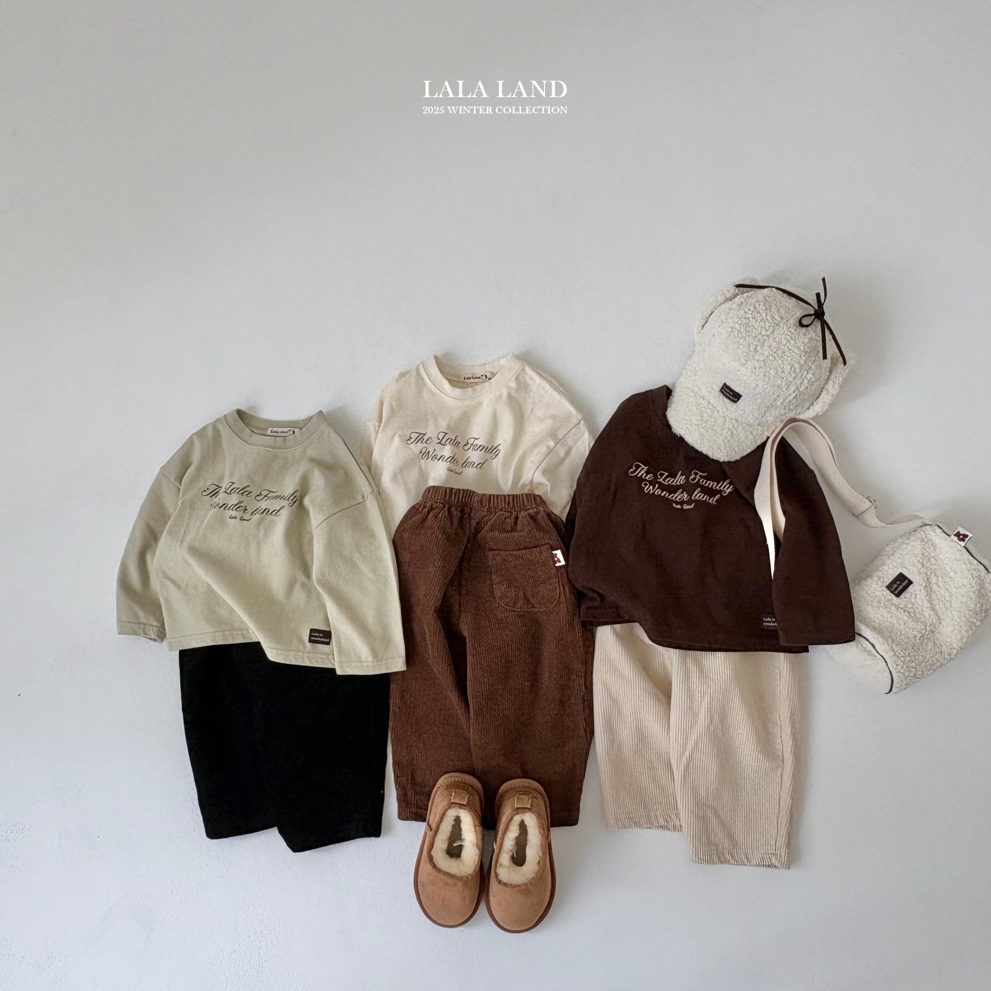 ［Lala land］Corduroy warm pants (kids)