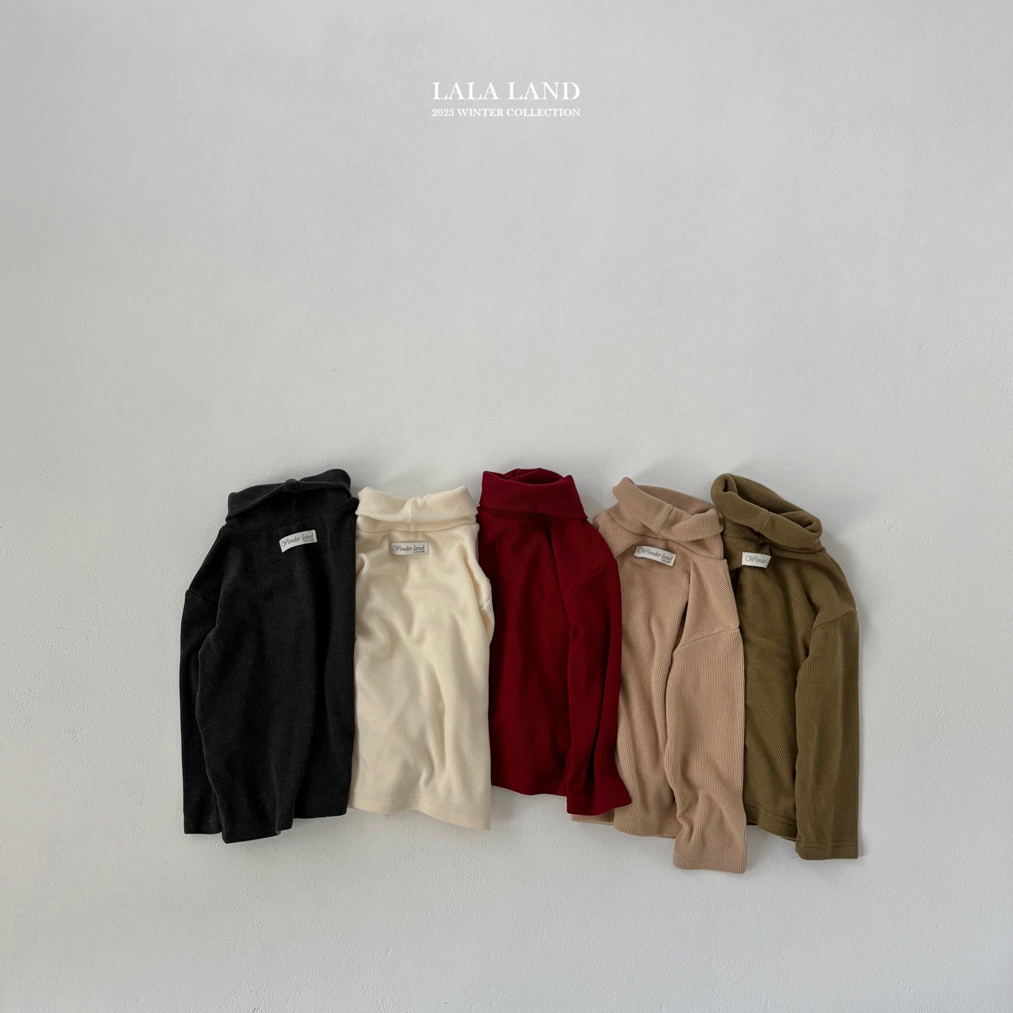 ［Lala land］Inner turtleneck tee