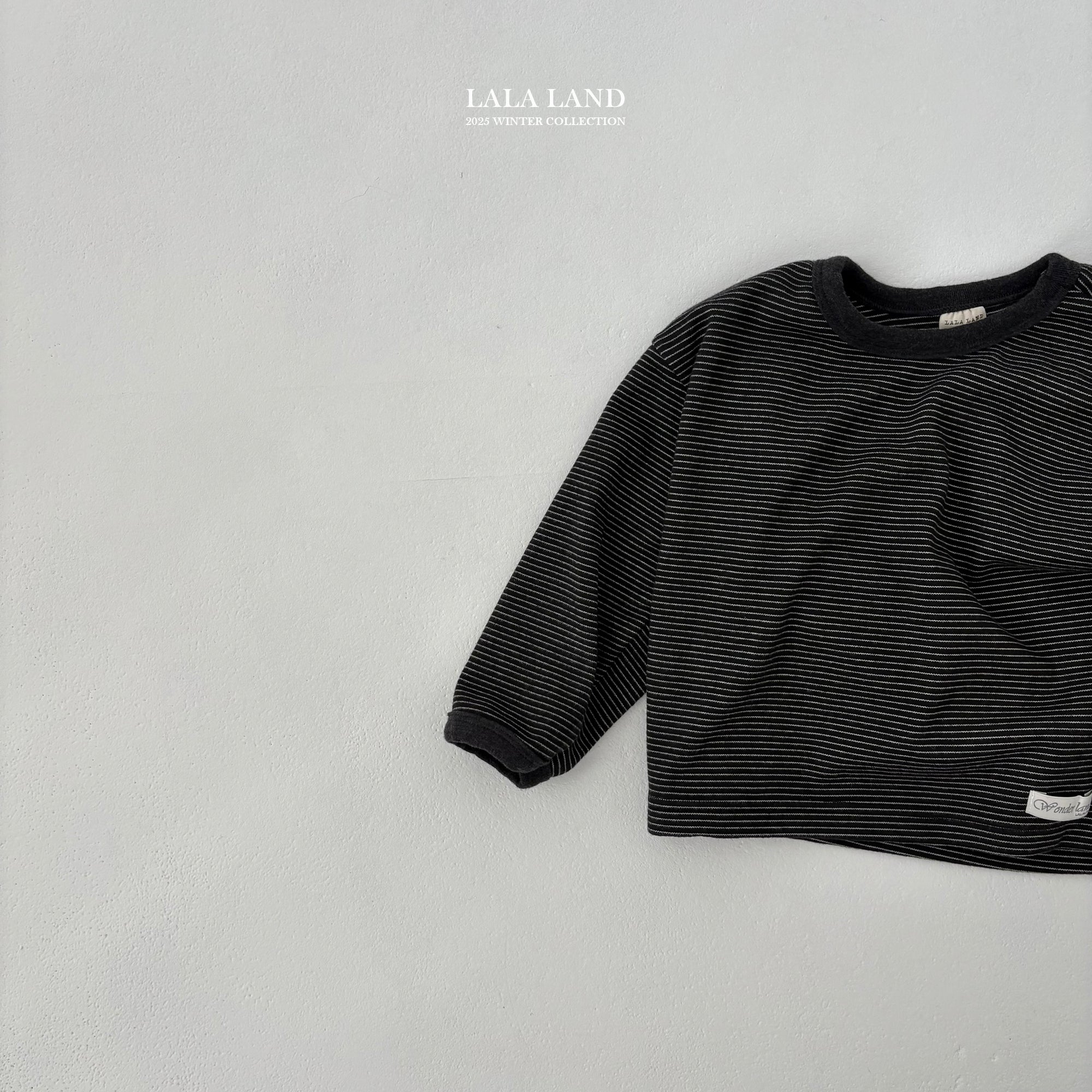 ［Lala land］Stripe loose tee (kids)