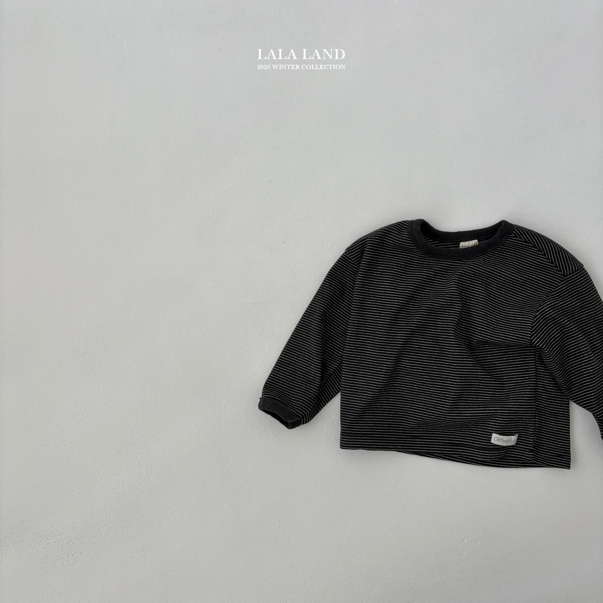 ［Lala land］Stripe loose tee (kids)