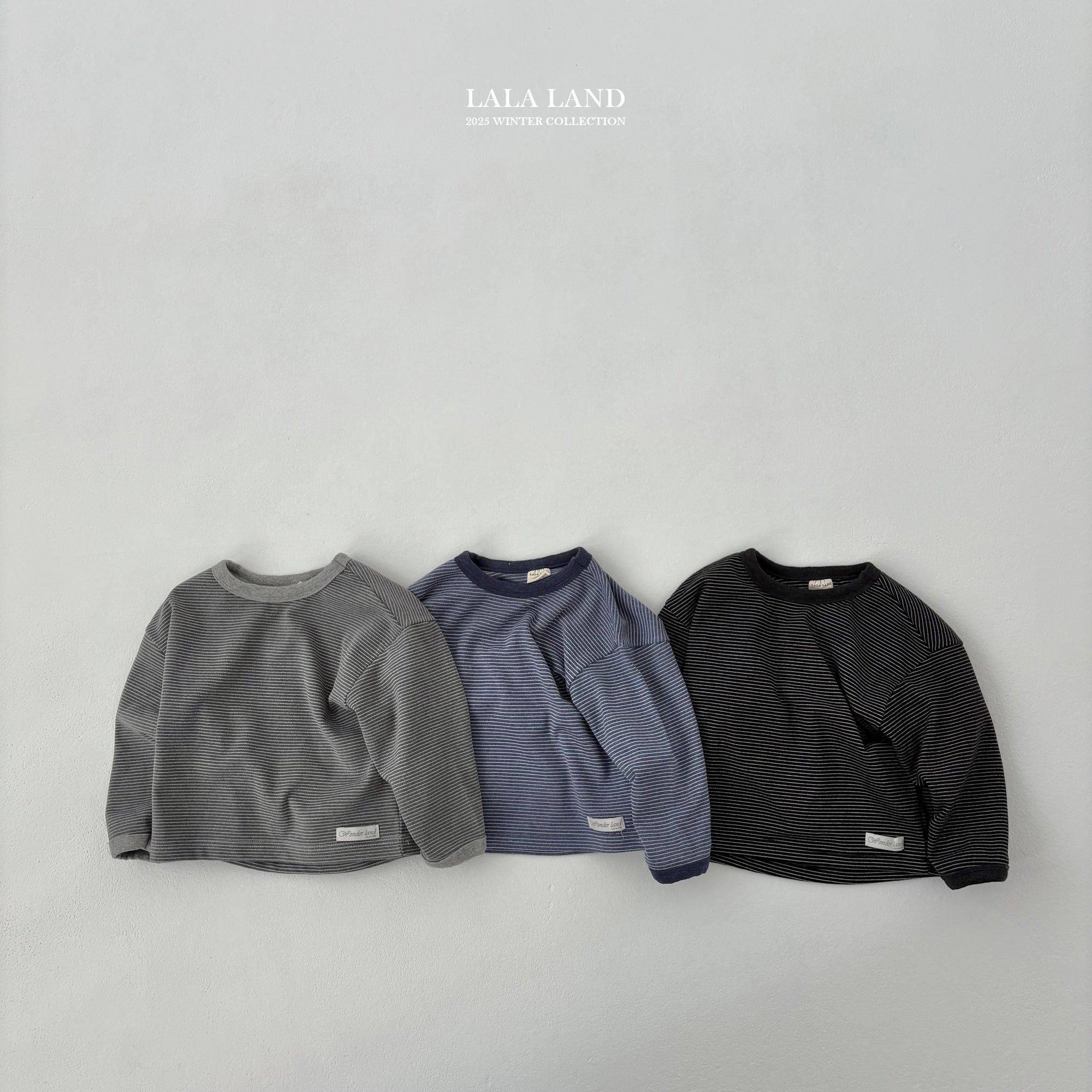 ［Lala land］Stripe loose tee (kids)