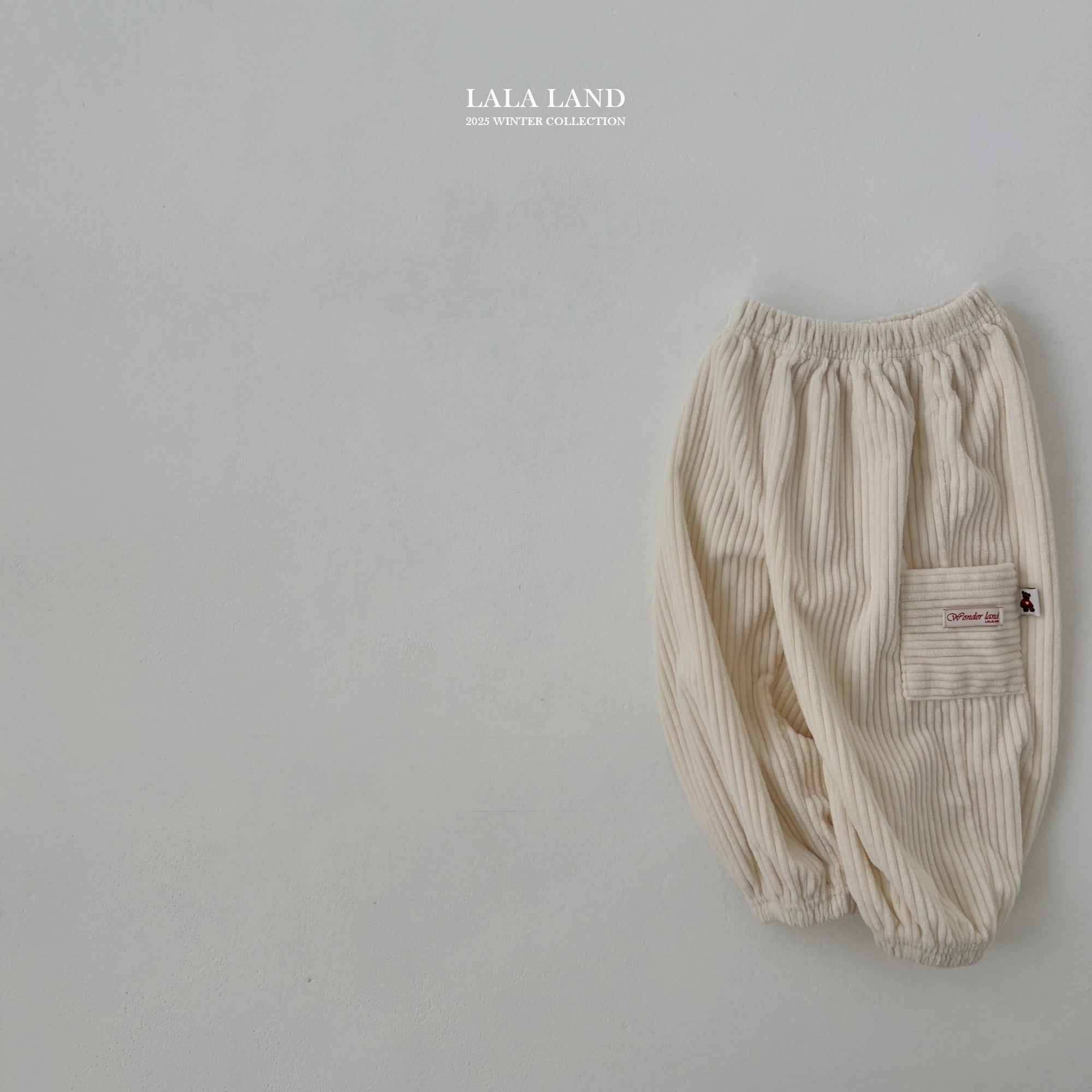 ［Lala land］Corduroy cargo jpgger pants (kids)