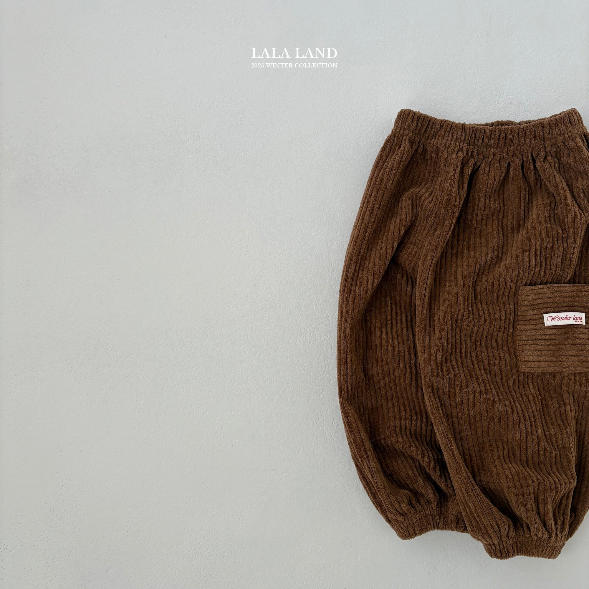 ［Lala land］Corduroy cargo jpgger pants (kids)
