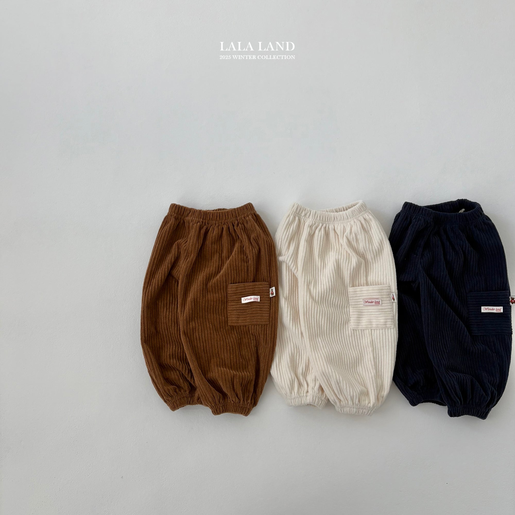 ［Lala land］Corduroy cargo jpgger pants (kids)