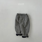 ［Lala land］Check boa pants (kids)