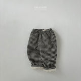 ［Lala land］Check boa pants (kids)