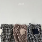 ［Lala land］Check boa pants (kids)