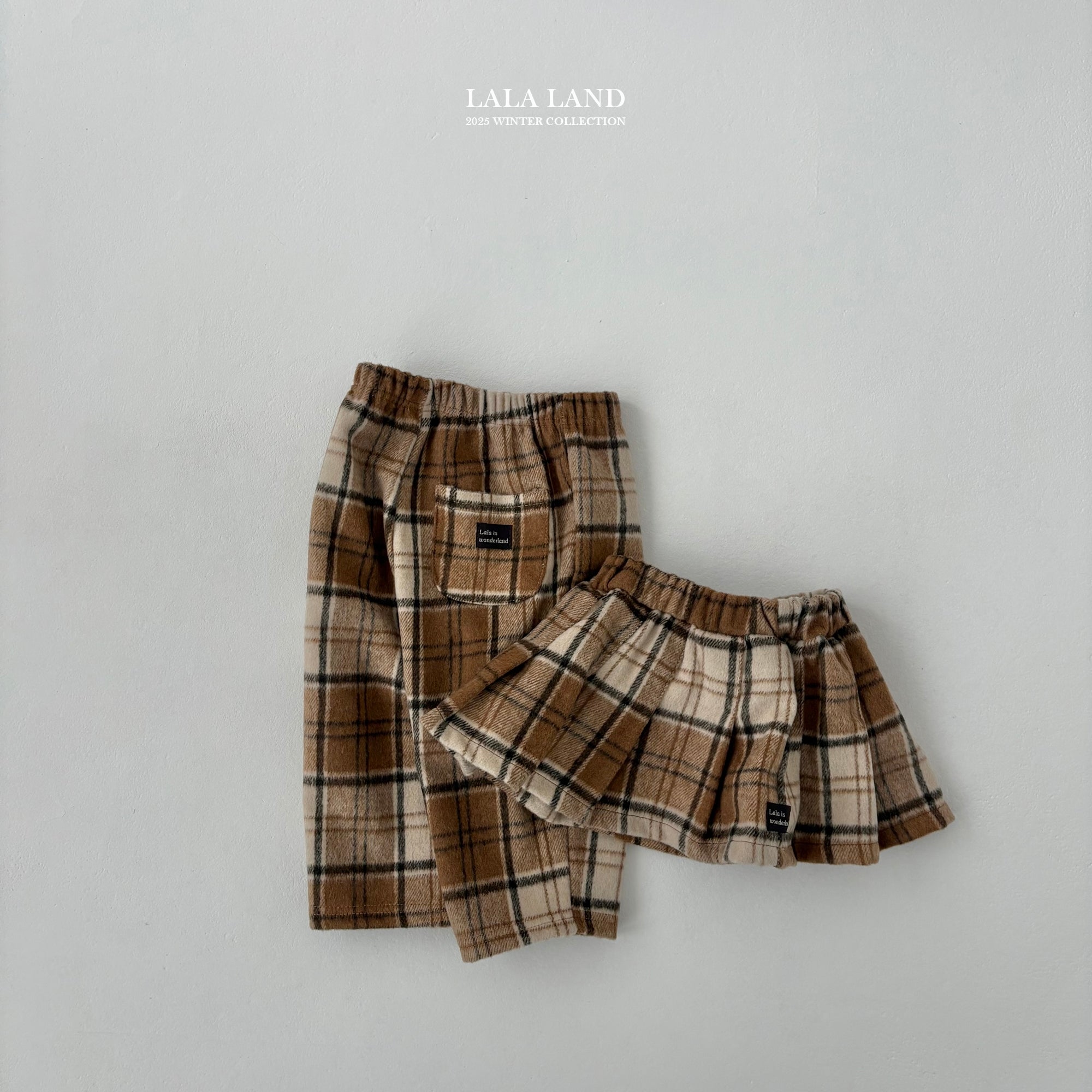 ［Lala land］Baguette check skirt (kids)