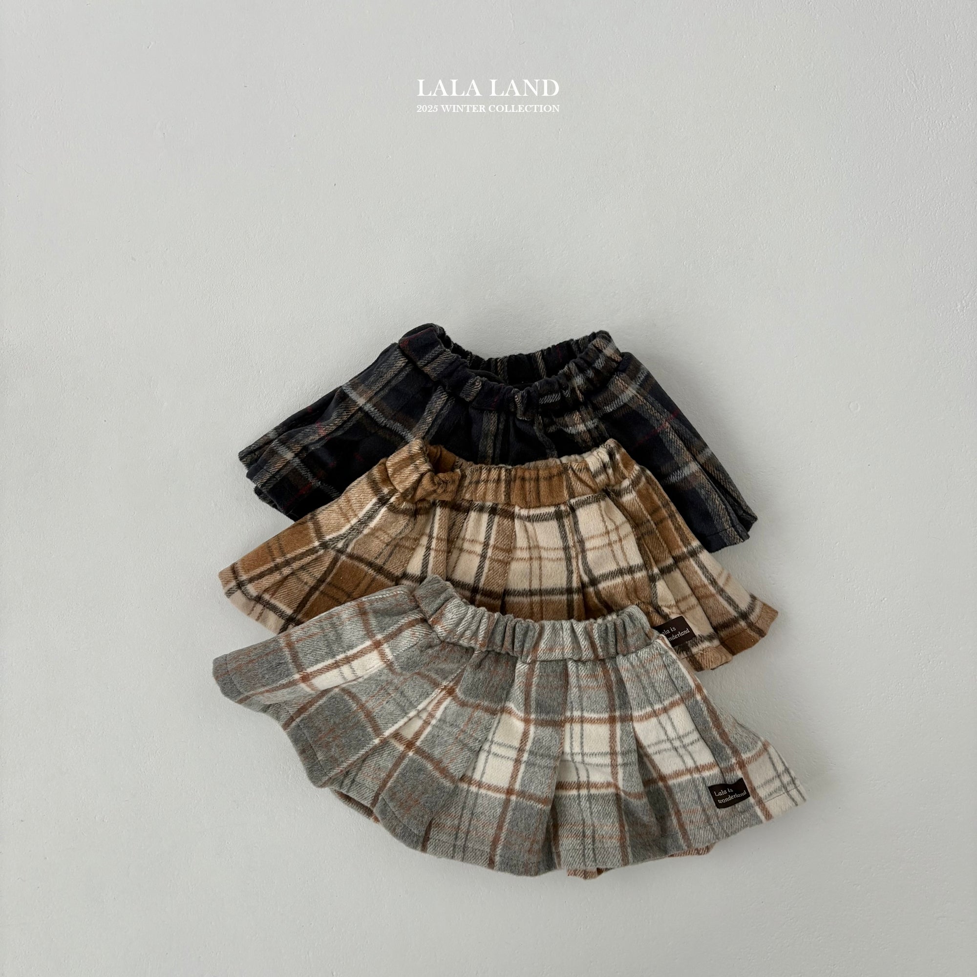 ［Lala land］Baguette check skirt (kids)