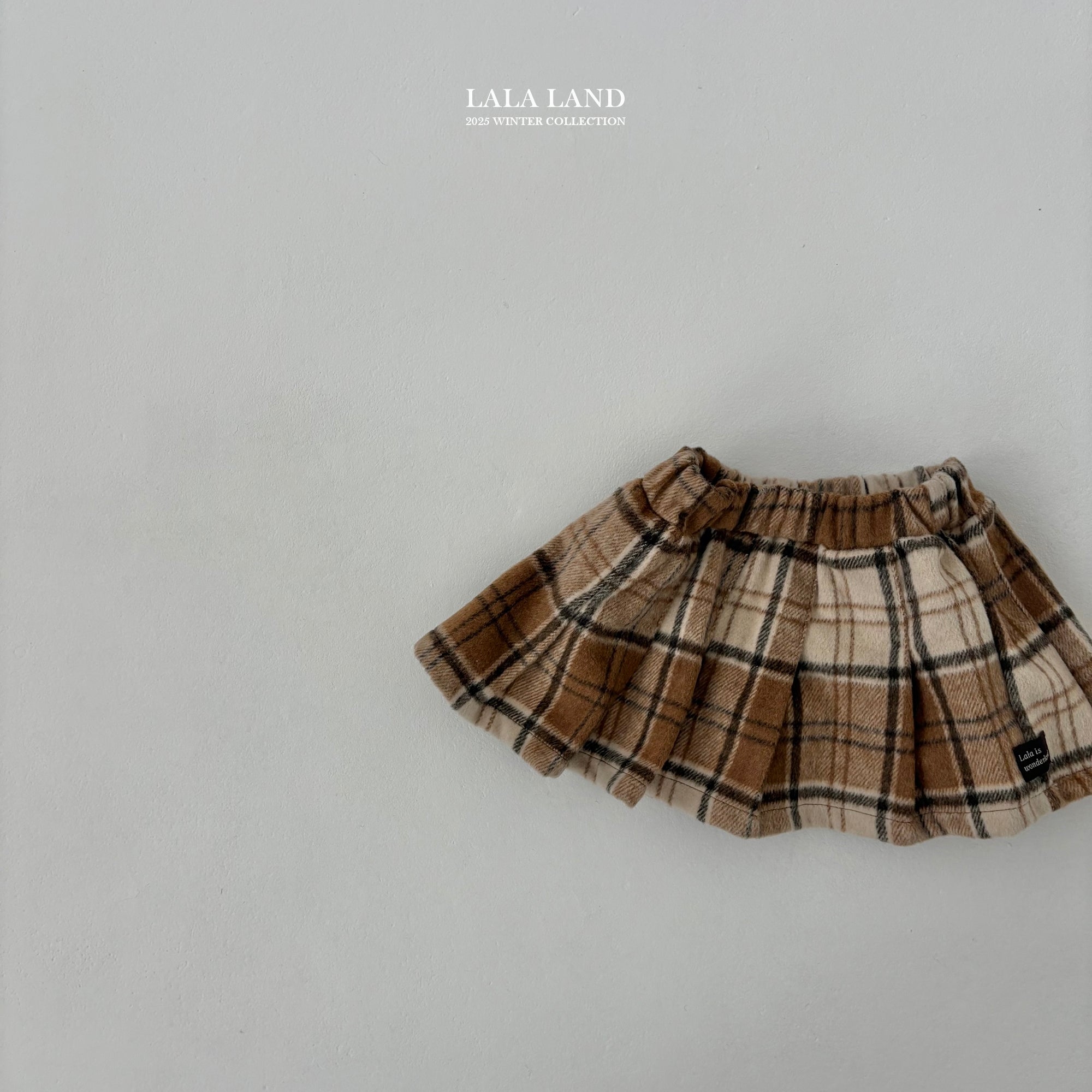 ［Lala land］Baguette check skirt (kids)