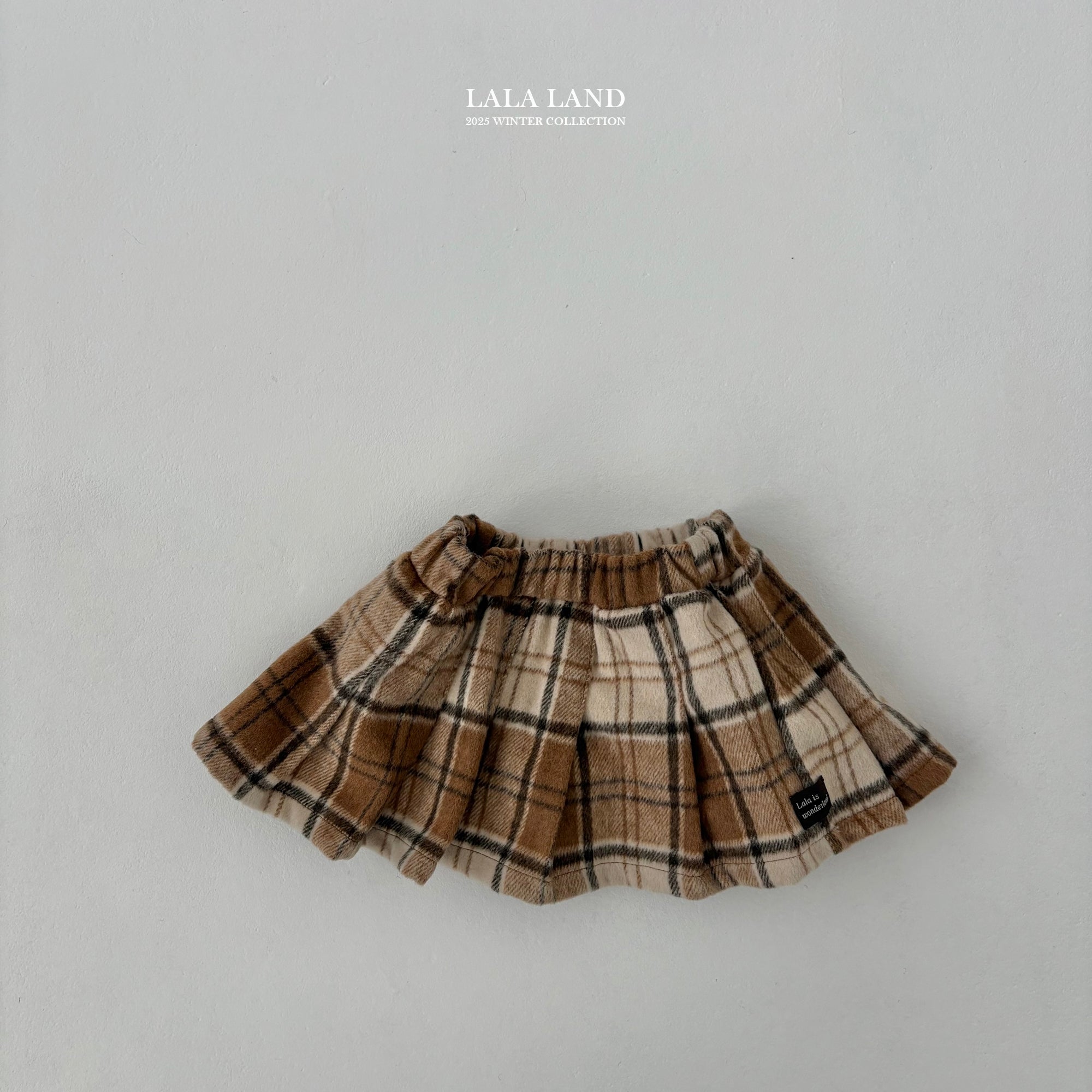 ［Lala land］Baguette check skirt (kids)