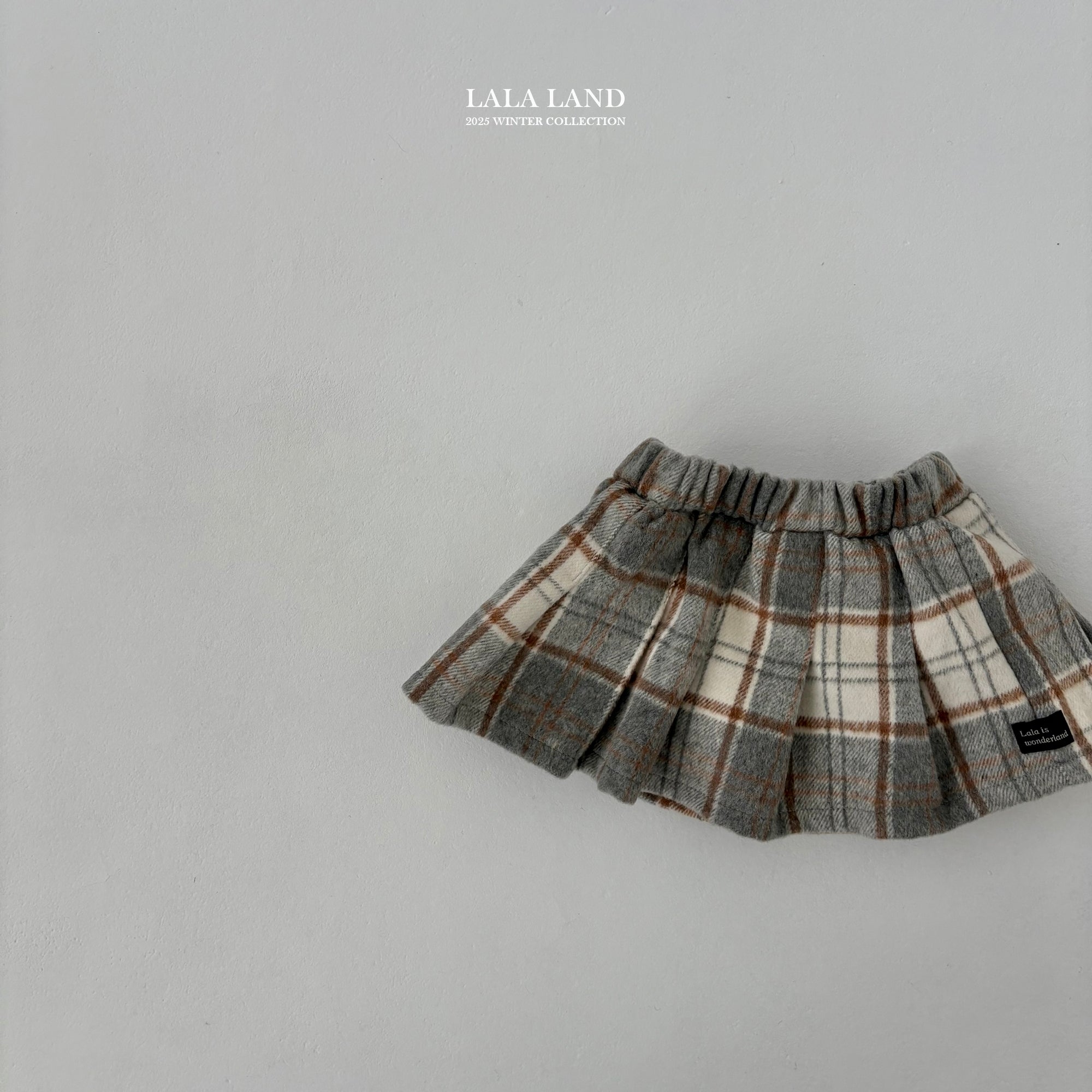 ［Lala land］Baguette check skirt (kids)