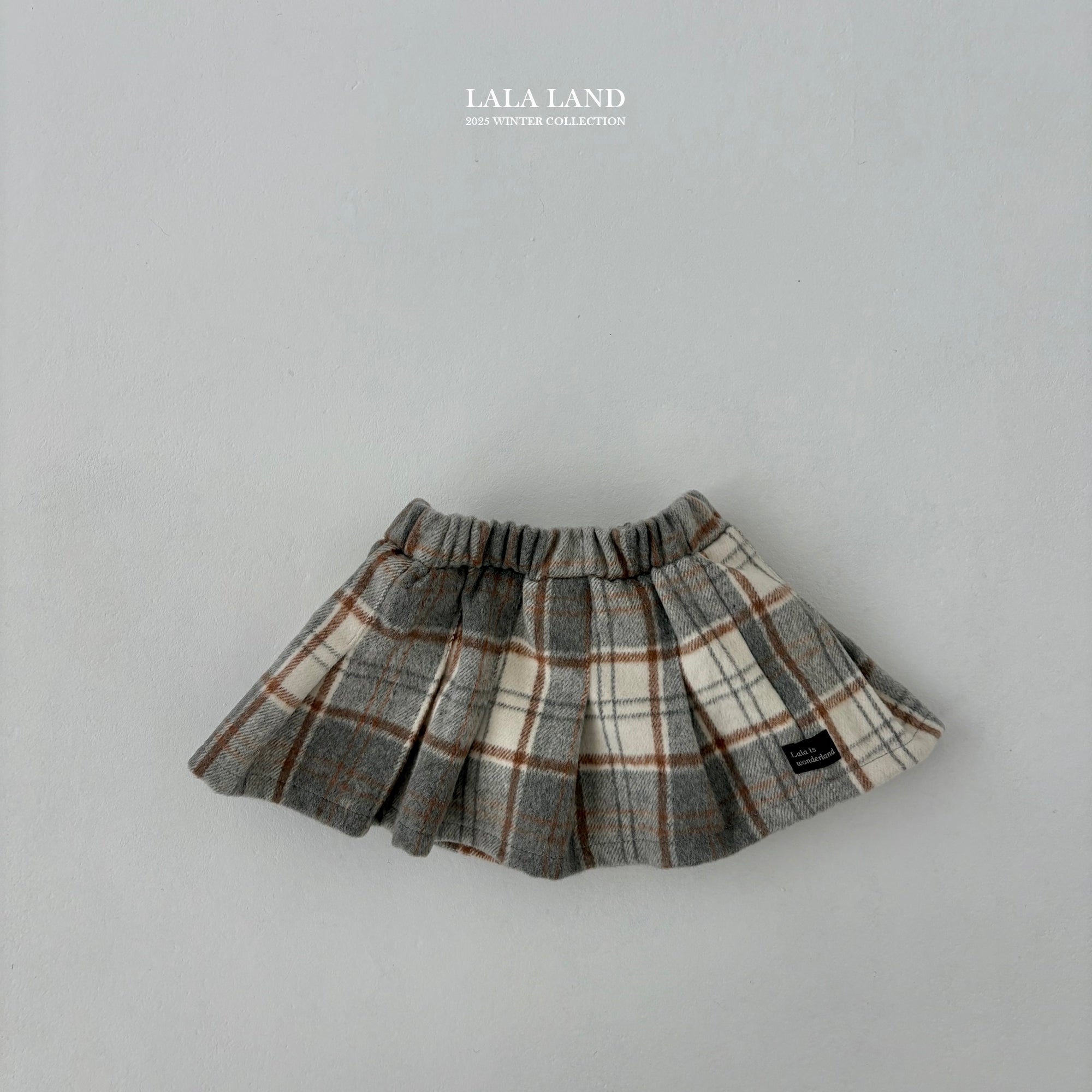 ［Lala land］Baguette check skirt (kids)