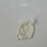 ［Lala land］Pompom ear flap beanie