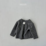 ［Lala land］Pompom rib cardigan (kids)