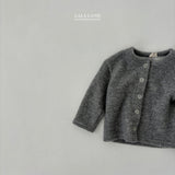 ［Lala land］Pompom rib cardigan (kids)