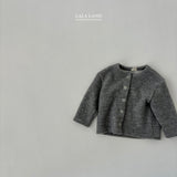 ［Lala land］Pompom rib cardigan (kids)